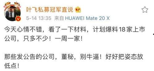 叶飞证券爆料最新,揭秘金融圈内幕，揭示行业乱象